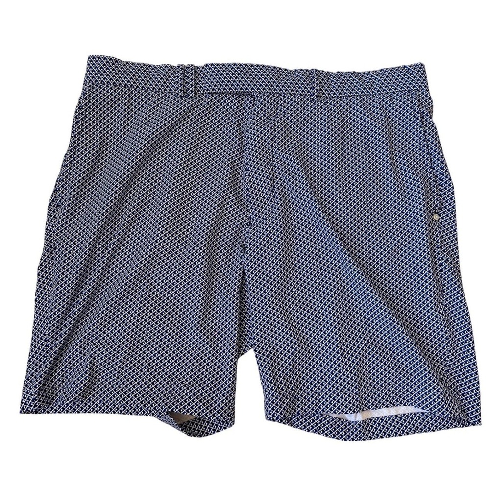 RLX Ralph Lauren US Open 2017 Golf Shorts Mens 36 Blue Geometric Erin Hills RLX